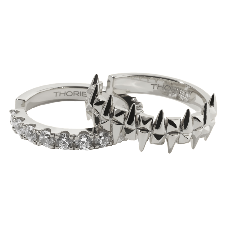 THORN EAR CUFFS SILVER