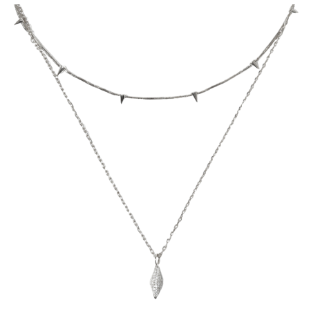 THORN LANE NECKLACE SILVER