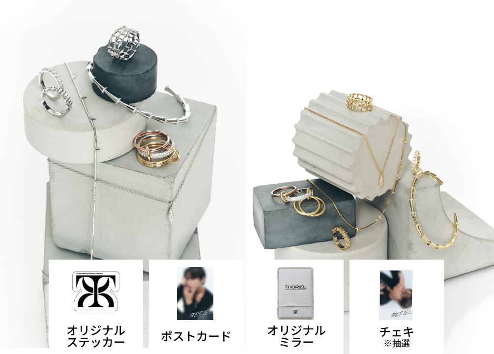THORIEL NECKLACE＆EARCUFF SET